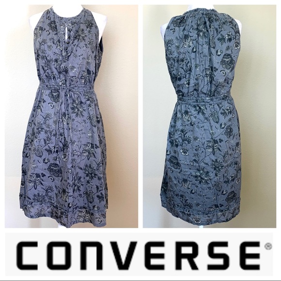 CONVERSE ONE STAR Lined FLORAL print DRESS - Picture 9 of 9